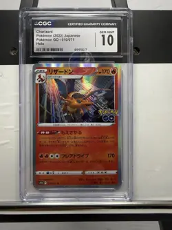 Charizard 010/071 S10b: Pokemon Go Holo (Japanese) CGC 10 Gem Mint - Image 1