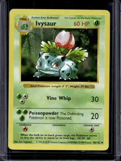 1999 Pokemon Shadowless Ivysaur #30/102 - Image 1