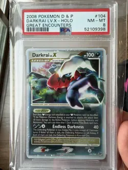 Pokemon Darkrai LV X DP19 PSA 8 Diamond and Pearl Promo NEW CERT - Image 1