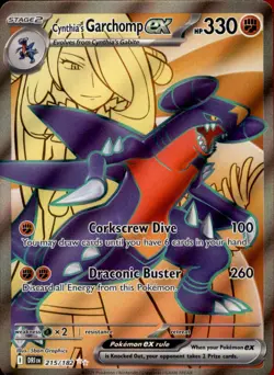 Cynthia's Garchomp ex 215/182 Holofoil - Pokemon SV10: Destined Rivals - Image 1