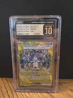 Pokemon WELLSPRING MASK OGERPON ex #208 Terastal Festival ex CGC 10 PRISTINE - Image 1