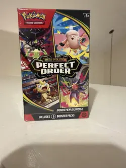 Pokemon TCG: Mega Evolution-Perfect Order Booster Bundle (6 Packs) New Sealed - Image 1