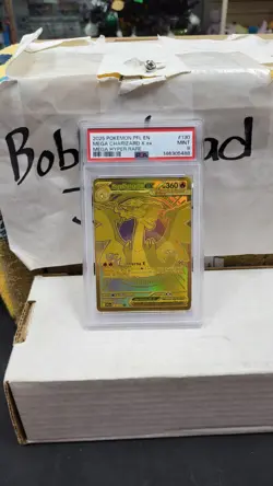 2025 MEGA CHARIZARD X EX HYPER RARE GOLD PHANTASMAL FLAMES POKEMON PSA 9 #130 - Image 1
