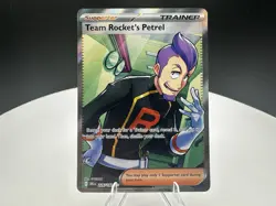 TEAM ROCKET'S PETREL 226/182 Pokemon Destined Rivals Ultra Rare Full Art Holo - Image 1