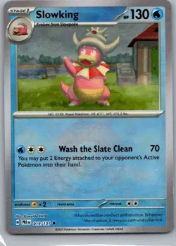 Slowking 019/131/131 Uncommon SV: Prismatic Evolutions Pokemon Reverse Holo NM - Image 1