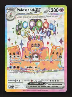Palossand ex 221/191 Ultra Rare Surging Sparks Pokemon Near Mint - Image 1