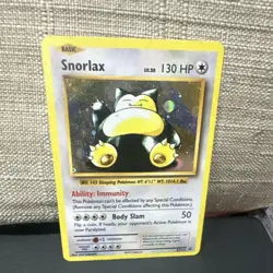 Pokemon Snorlax XY Promo Holo Basic 130 HP Immunity Body Slam XY179 - Image 1