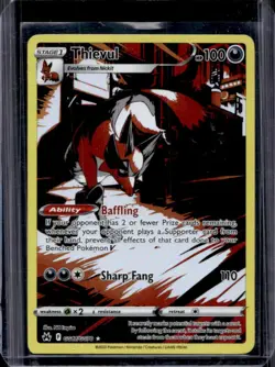 2023 Pokemon SWSH Crown Zenith Thievul Galarian Gallery #GG17/GG70 - Image 1