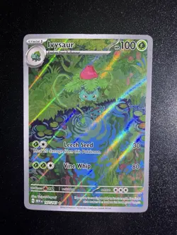 Pokemon Ivysaur 167/165 Illustration Rare Holo Sv: Scarlet & Violet 151 2023 NM - Image 1