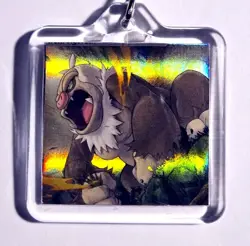 Holo Slaking & Slakoth Pokemon Hoenn Evolution Double-Sided Acrylic Keychain - Image 1