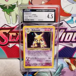 CGC 4.5 Alakazam 1/130 Holo Rare - Base Set 2 - Pokemon TCG - SHIPS FAST - Image 1