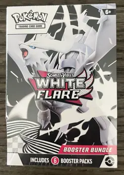 Pokemon TCG Scarlet & Violet White Flare Booster Bundle, 6 Booster Packs - Image 1
