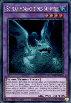 Yugioh RA01-DE028 - Schlammdrache des Sumpfes - Platinum Secret Rare - Image 1