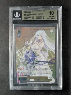 2022 Weiss Schwarz BELFAST #S102-003SEC Azur Lane Foil & Signed SEC JPN BGS 10 - Image 1