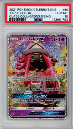 PSA 10 Tapu Lele GX Pokemon Celebrations 25th Anniversary Holo #60 - Image 1