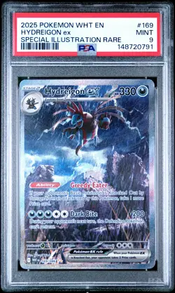 2025 Pokemon Wht En-White Flare #169 Hydreigon Ex PSA9 - Image 1