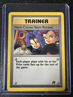 Here Comes Team Rocket Trainer 71/82 Rare - Pokemon - LP Condition - Image 1