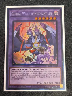 (RA02) Garura, Wings of Resonate Life 1st Prismatic Collector's RA02-EN024 LP - Image 1