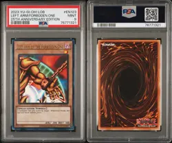 25TH ANNIVERSARY: LEFT ARM OF THE FORBIDDEN ONE LOB-EN123 ULTRA RARE PSA 9 - Image 3