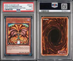 25TH ANNIVERSARY: EXODIA THE FORBIDDEN ONE LOB-EN124 ULTRA RARE PSA 9 - Image 3