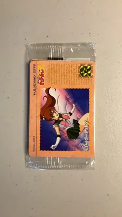 One Sealed Vintage Pack x7 Cards 1993 - 1995 Sailor Moon Carddass Bandai - 145 - Image 1