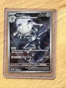 Pokemon TCG Steelix Illustration Rare Card Full Art Mega Evolution - Image 2