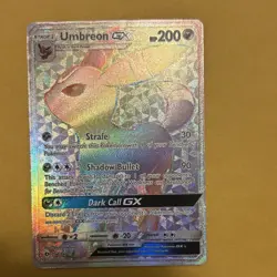 Pokemon Umbreon GX Full Art Secret Rare Holo SM Base Set 154/149 Card - Image 1