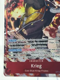 One Piece Krieg OP15-008 SR Rush Character Regular 9000 Power Card - Image 5