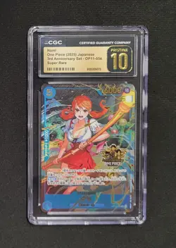 ONE PIECE Card Game NAMI OP11-054 3rd ANNIVERSARY 2025 Japanese CGC PRISTINE 10 - Image 1