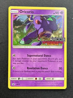 Pokemon TCG Oricorio Sun & Moon SM19 Stamped Promo Holo Card LP - Image 1