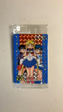One Sealed Vintage Pack x7 Cards 1993 - 1995 Sailor Moon Carddass Bandai - 144 - Image 1