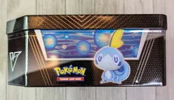 Pokemon Tin Box with Assorted Reverse-Holo And Non-Holo Cards - Image 2