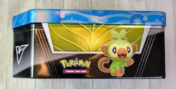 Pokemon Tin Box with Assorted Reverse-Holo And Non-Holo Cards - Image 4