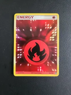 Fire Energy - 104/108 - EX Power Keepers Holo Rare Pokemon Card - LP - Image 1