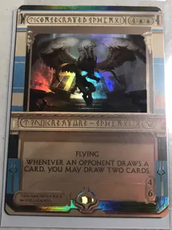 1x Consecrated Sphinx - Foil Nm Mint English Amonkhet Invocations MTG Magic - Image 1