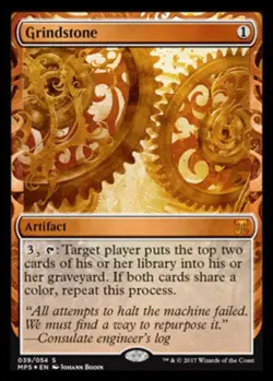 1x Grindstone - Foil Moderate Play MTG Magic - Kid Icarus - - Image 1