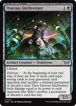 Osseous Sticktwister [Duskmourn: House of Horror] Magic MTG - Image 1