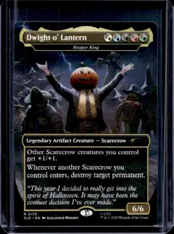 2025 Magic The Gathering Secret Lair The Office Dwight o' Lantern Foil #2170 - Image 1