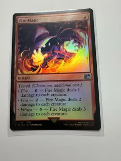 Fire Magic (FOIL) ✅ Final Fantasy ✅ Magic The Gathering (mtg) - Image 1