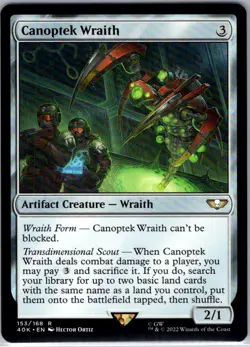 Canoptek Wraith - 153 - Universes Beyond: Warhammer 40,000 - Magic MTG - NM - B3 - Image 1
