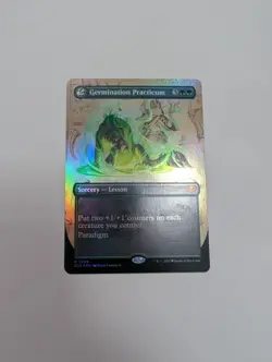 MTG - Germination Practicum (Borderless Foil) - Secrets of Strixhaven NM/M Cond - Image 1
