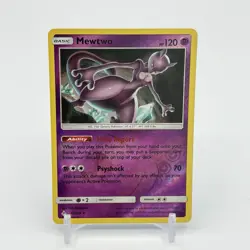 Pokemon TCG Mewtwo 75/214 Unbroken Bonds SM Reverse Holo NM - Image 1