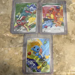 POKEMON MEGA EVOLUTION PROMOS 037, 038, 039 BULBASAUR, CHARMANDER, SQUIRTLE - Image 1