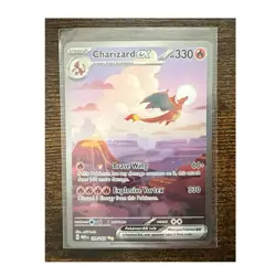 Pokemon TCG Charizard EX – 199/165 Scarlet & Violet 151 Card, SIR, NM Condition - Image 1