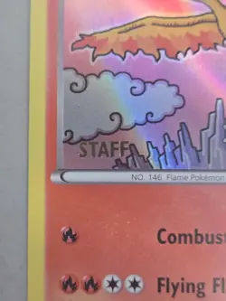 Pokemon Tcg Moltres Fates Colide Prerelease Staff Stamp Xy127 Holo Excellent... - Image 4