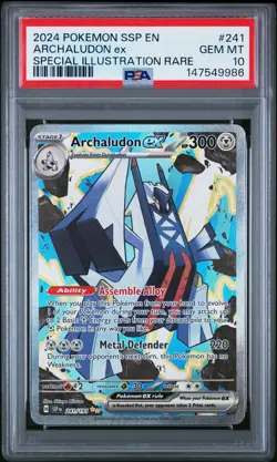 Archaludon Ex Pokemon Ssp En-Surging Sparks 241 NM PSA 10 - Image 1