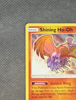 Shining Ho-Oh SM70 Holo Rare 2017 Sun Moon Shining Legends ETB Promo Pokemon NM - Image 3