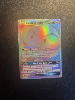 Pokemon TCG Electrode GX Full Art Holo 172/168 Celestial Storm - Image 1