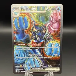 Pokemon Prismatic Evolutions Palafin ex 151/131 Special Illustration Rare NM - Image 1