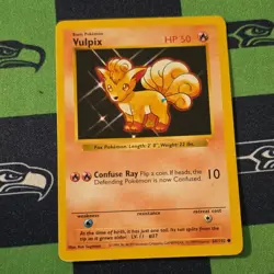Pokemon TCG Vulpix Base Set (Shadowless) 68/102 Regular Common Basic English - Image 1